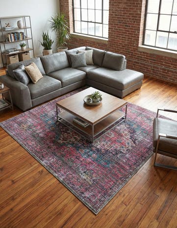 7' 10 x 7' 10 Washable Mangata Square Rug