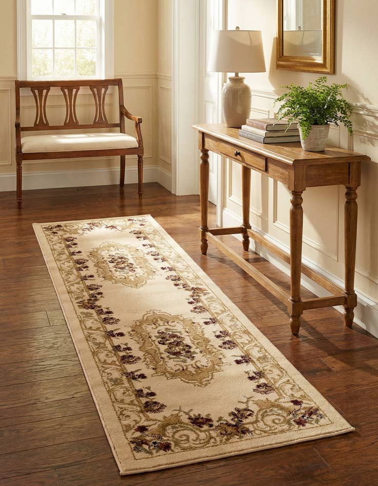 Detail image of 2' x 6' Classic Aubusson Runner Rug