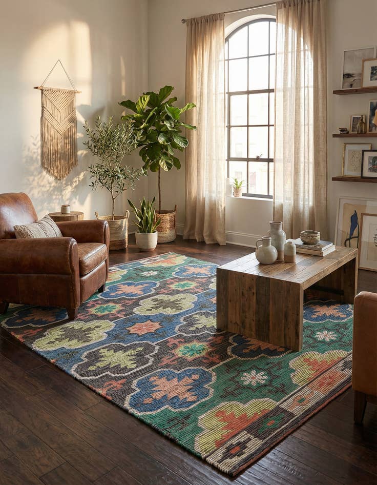 Detail image of 7' 10 x 10' Chenille Jute Rug