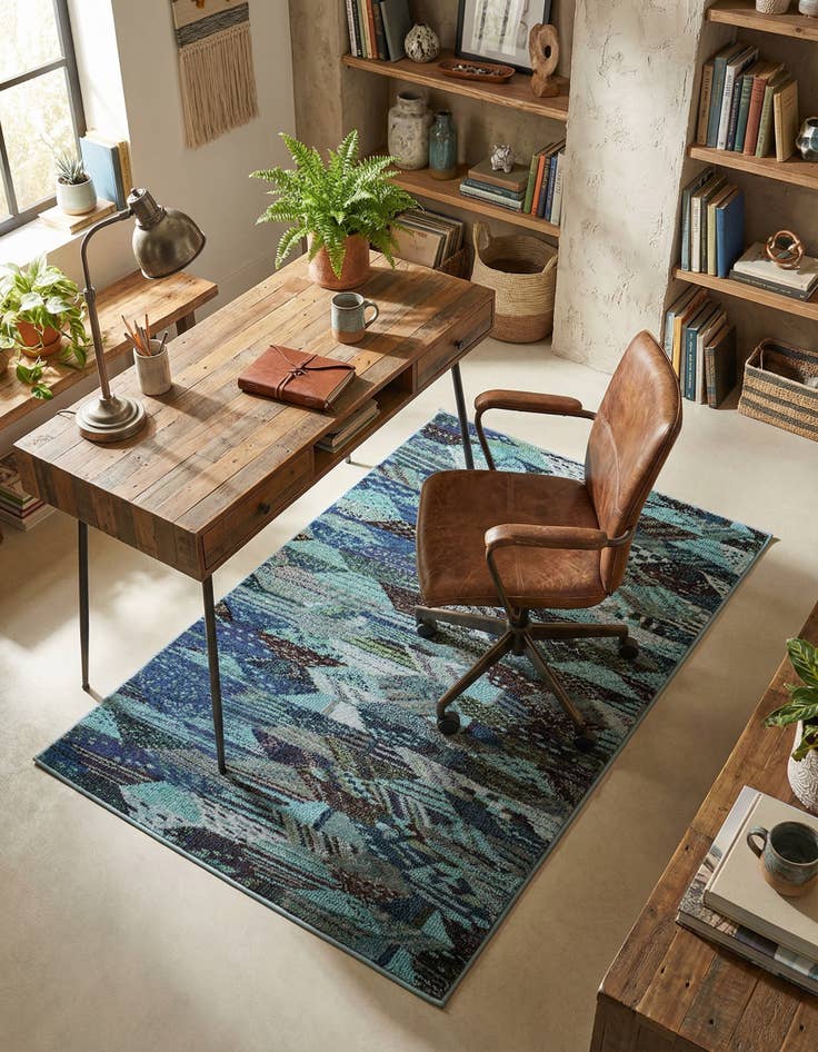 Detail image of 3' 3 x 5' 3 Washable Mesa Rug