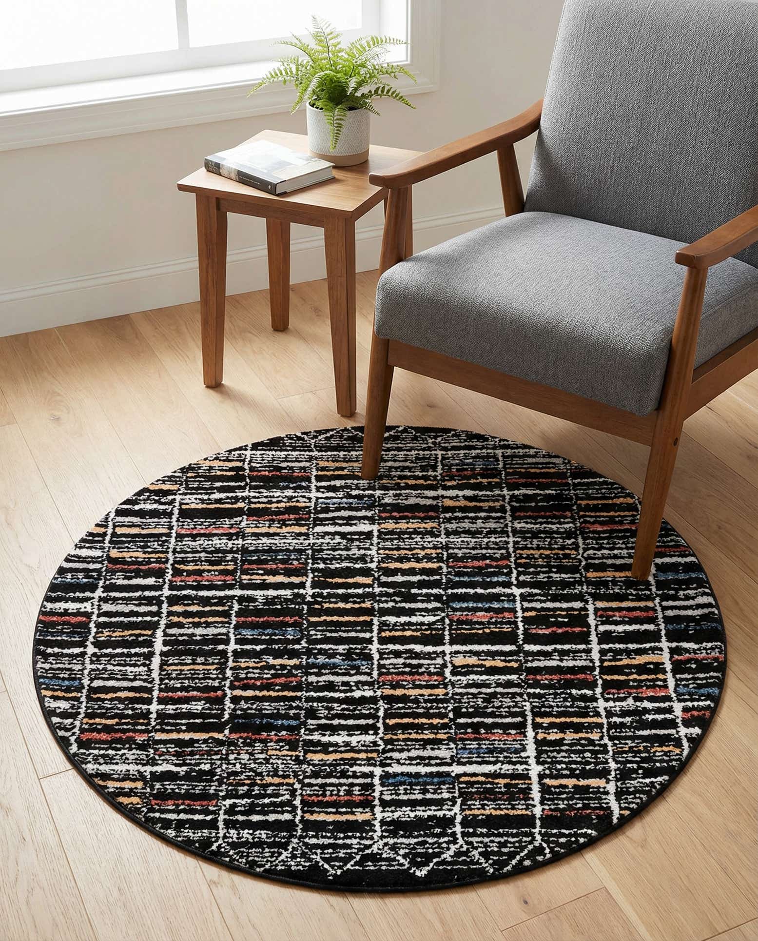 100cm x 100cm Aramis Rond Vloerkleed