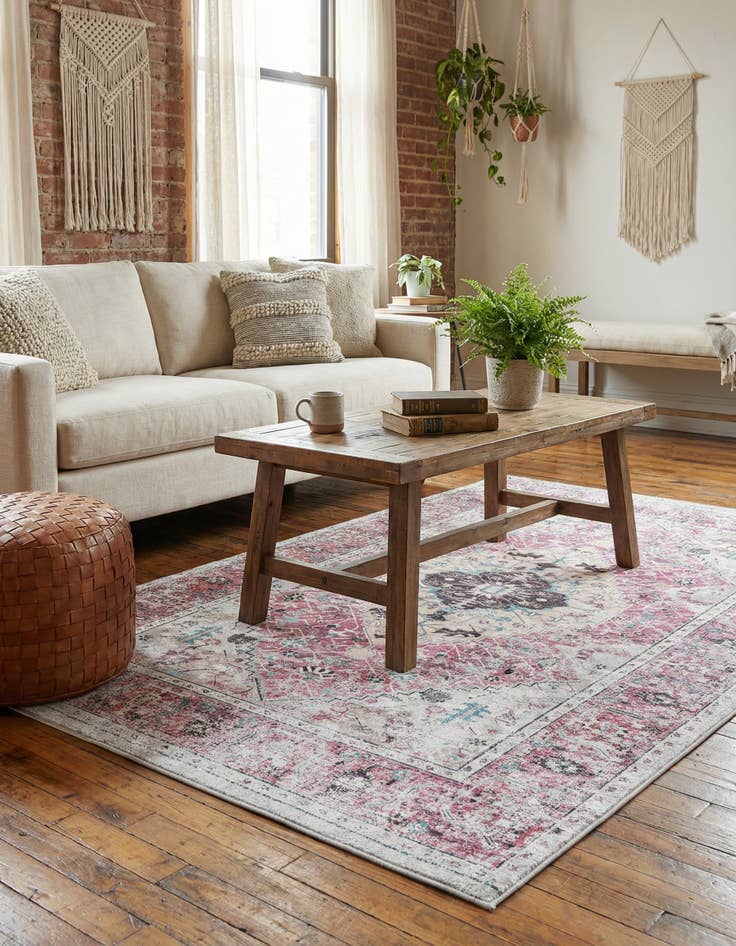 Detail image of 5' x 8' Washable Yara Rug