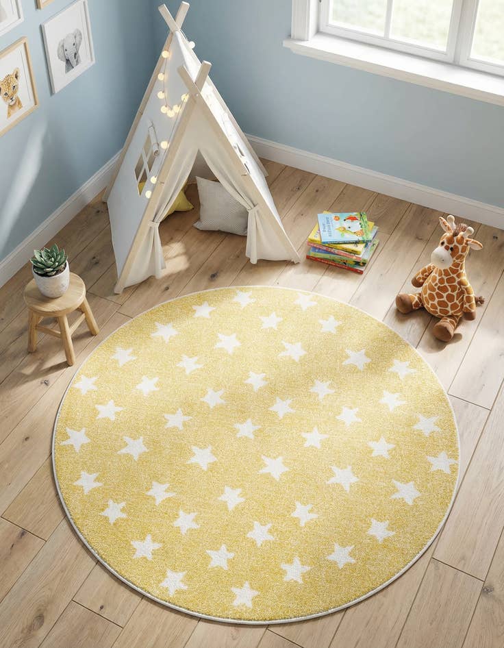 Detail image of 5' x 5' Whimsy Kids Round Rug