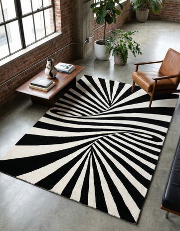 6' 1 x 9' Vortex Wool Rug