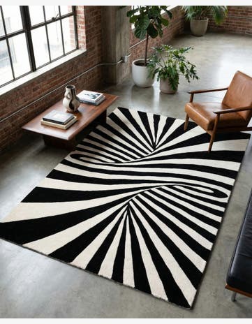 6' 1 x 9' Vortex Wool Rug