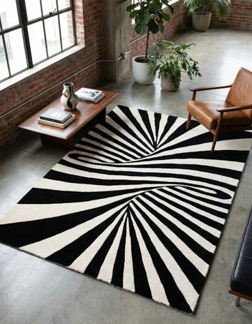 6' 1 x 9' Vortex Wool Rug