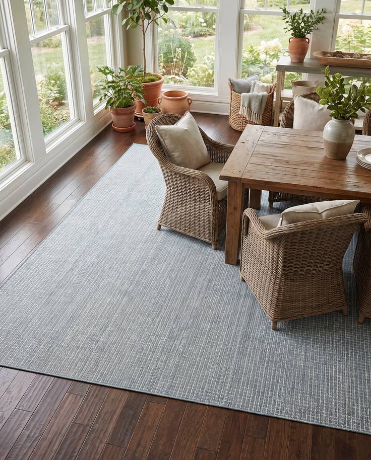 Detail image of 10' x 13' Easy-Clean Checkered Indoor / Outdoor Rug