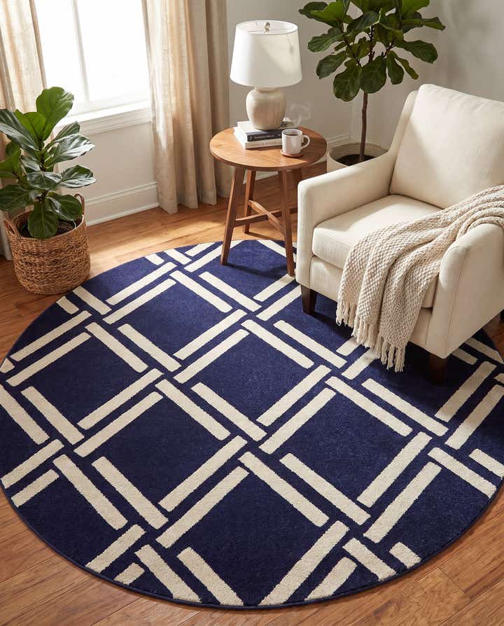 6' x 6' Trellis Round Rug