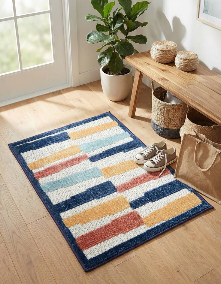 Detail image of 2' x 3' Easy-Clean Belize Indoor / Outdoor Rug