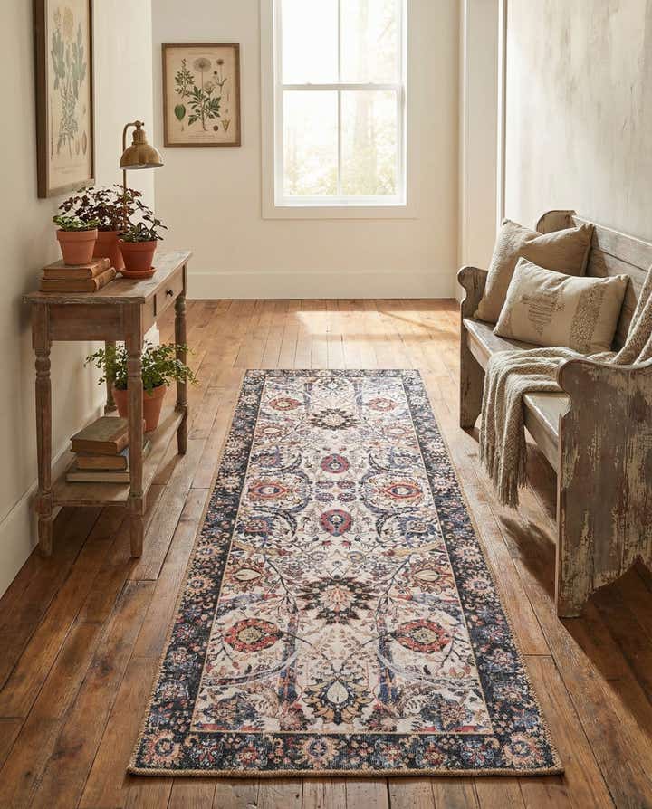 60cm x 185cm Waschbar Timeless Läufer Teppich