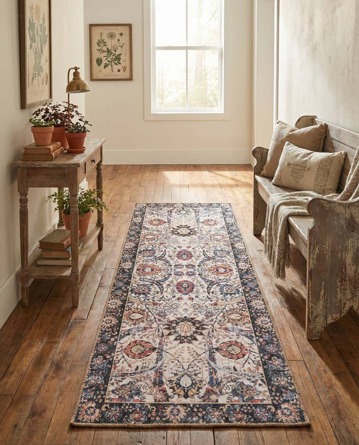 Detailansicht von 60cm x 185cm Waschbar Timeless Läufer Teppich