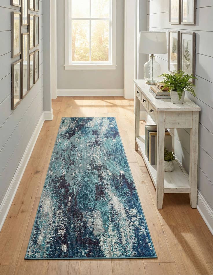 Detail image of 2' x 8' Washable Sevilla Runner Rug