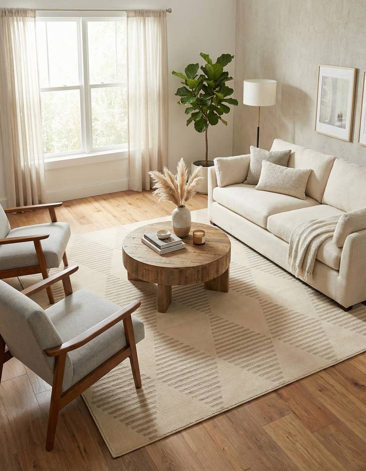 Detail image of 8' x 8' Contour Square Rug