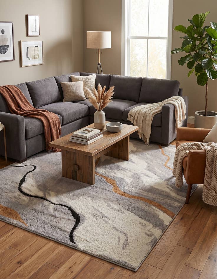 Detail image of 7' 10 x 10' Sepia Rug