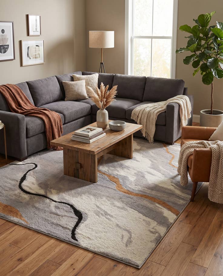 Detail image of 7' 10 x 10' Sepia Rug