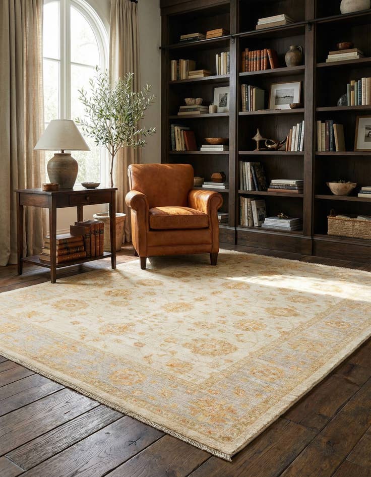 Detail image of 6' 8 x 6' 9 Ziegler Wool Square Rug