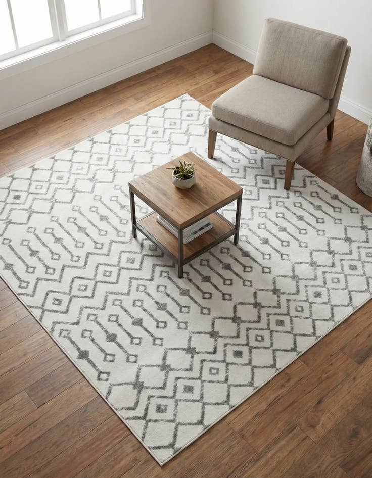 Detail image of 6' x 6' Kasbah Trellis Square Rug