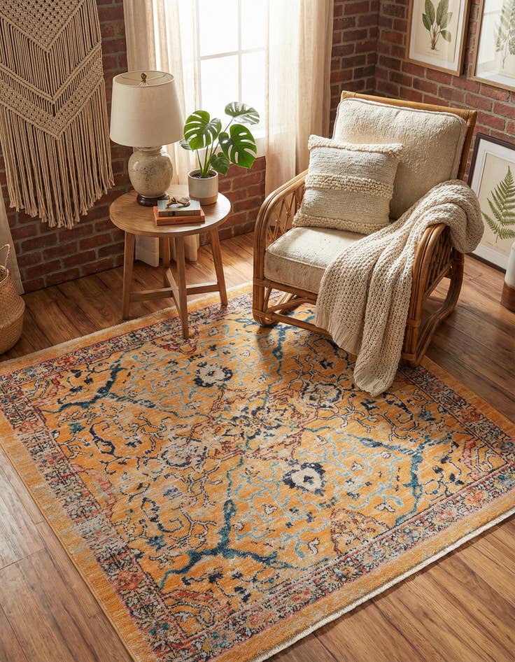 Detail image of 4' x 4' Lola Square Rug