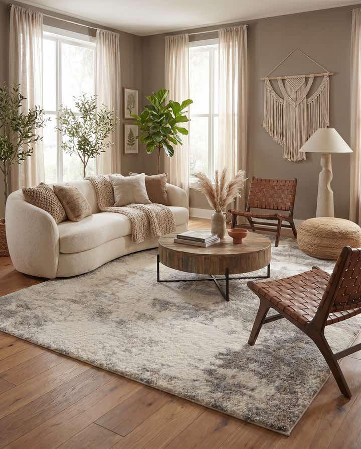 9' 10 x 13' Soft Touch Shag Rug
