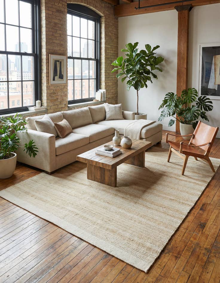 Detail image of 7' 10 x 10' Hand Woven Lariat Rug