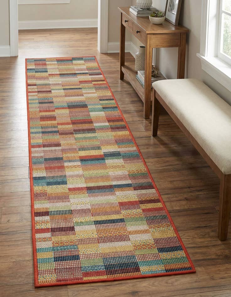 Detail image of 2' x 8' Easy-Clean Baja Indoor / Outdoor Runner Rug
