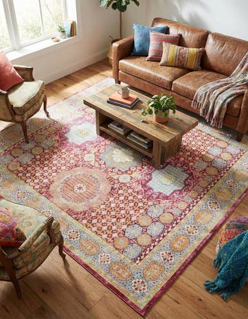 Beige Alexis Square Rug