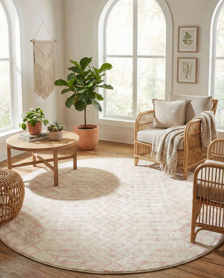 10' x 10' Moroccan Trellis Round Rug