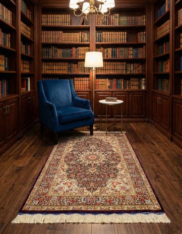 3' 3 x 4' 10 Ghom Silk Rug
