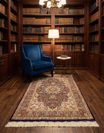3' 3 x 4' 10 Ghom Silk Rug