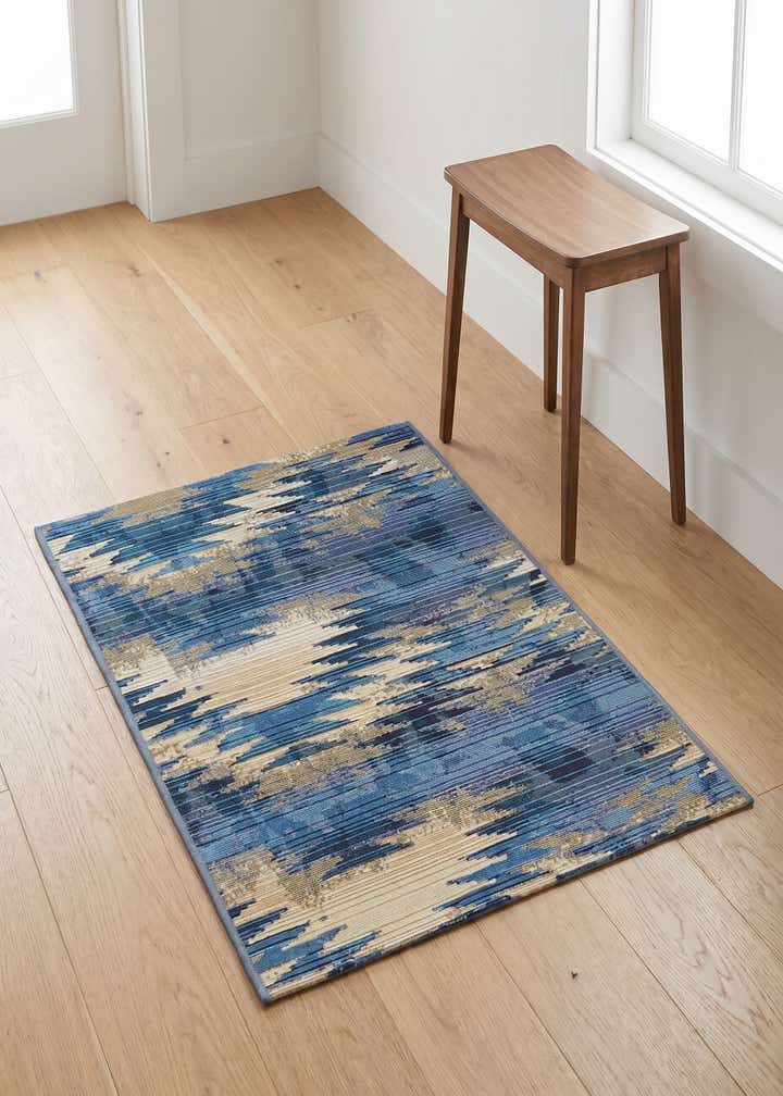 2' 2 x 3' Easy-Clean Modern Indoor / Outdoor Rug