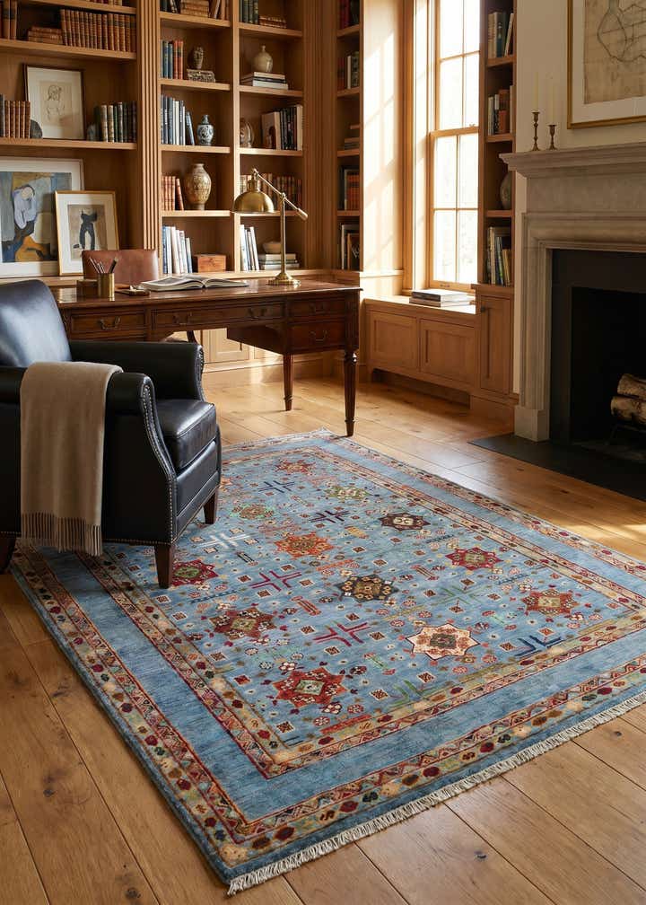 5' 1 x 6' 9 Hand Knotted Ariana Ziegler Rug