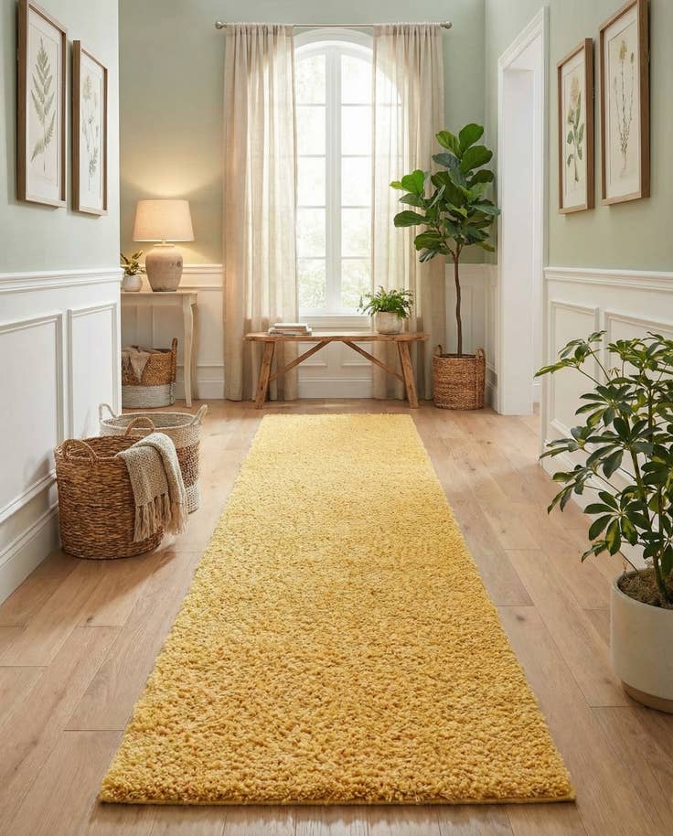 Detail image of 2' 7 x 13' Zermatt Shag Runner Rug