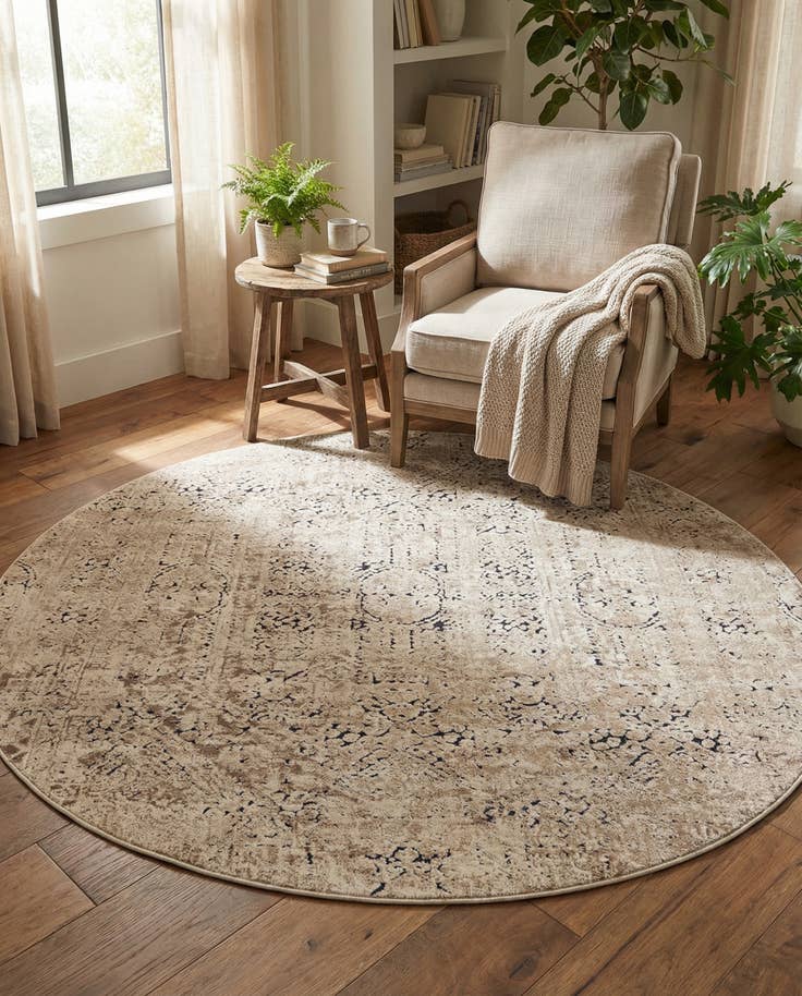 Detail image of 5' 3 x 5' 3 Eliza Round Rug