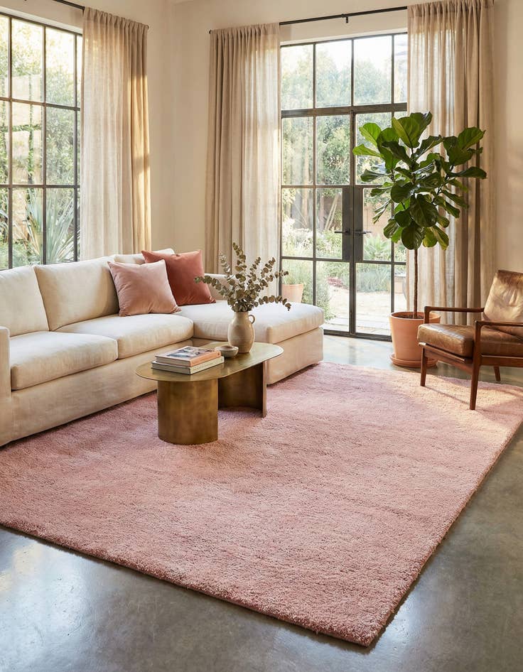 Detail image of 10' x 13' Solid Frieze Rug