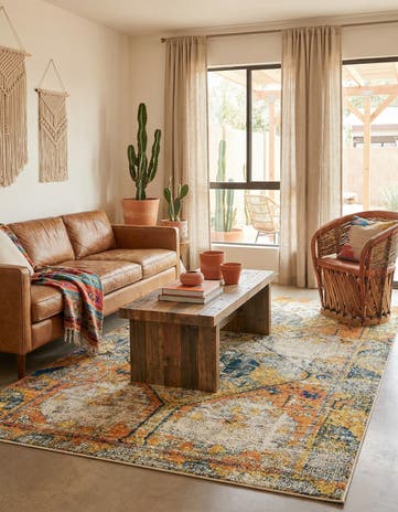 Beige Washable El Paso Rug