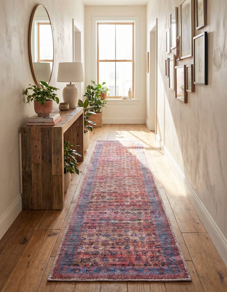 Detail image of 2' x 10' Washable Maahru Runner Rug