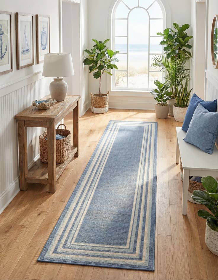 Detail image of 2' x 10' Lotus Runner Rug