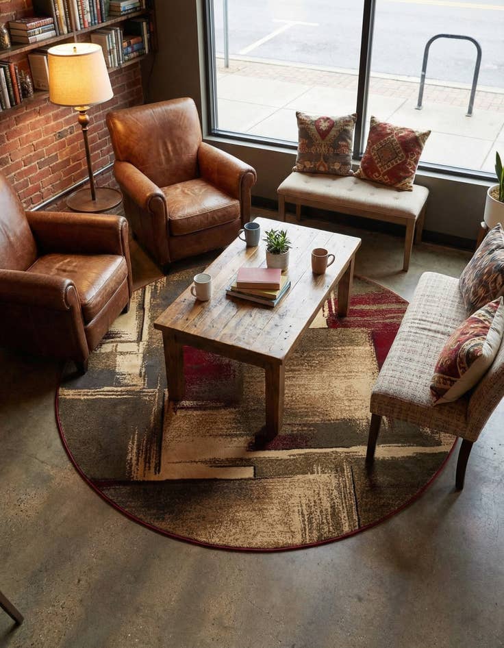 Detail image of 6' x 6' Cafe Round Rug