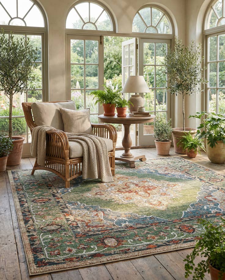 Detail image of 10' x 10' Isabella Square Rug