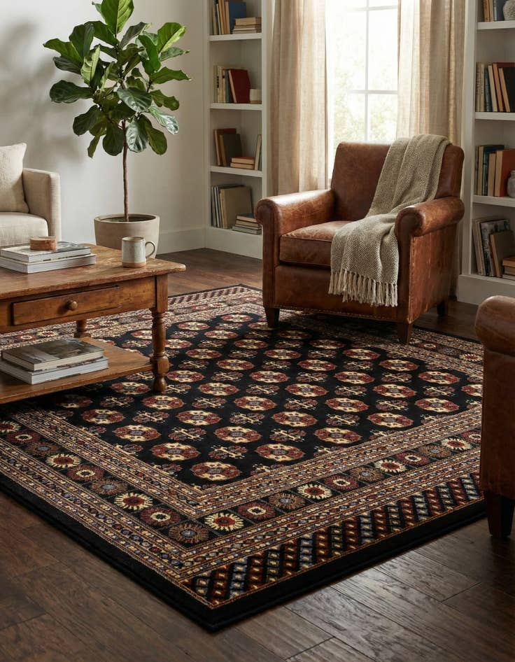 Detail image of 7' 10 x 7' 10 Bokhara Square Rug