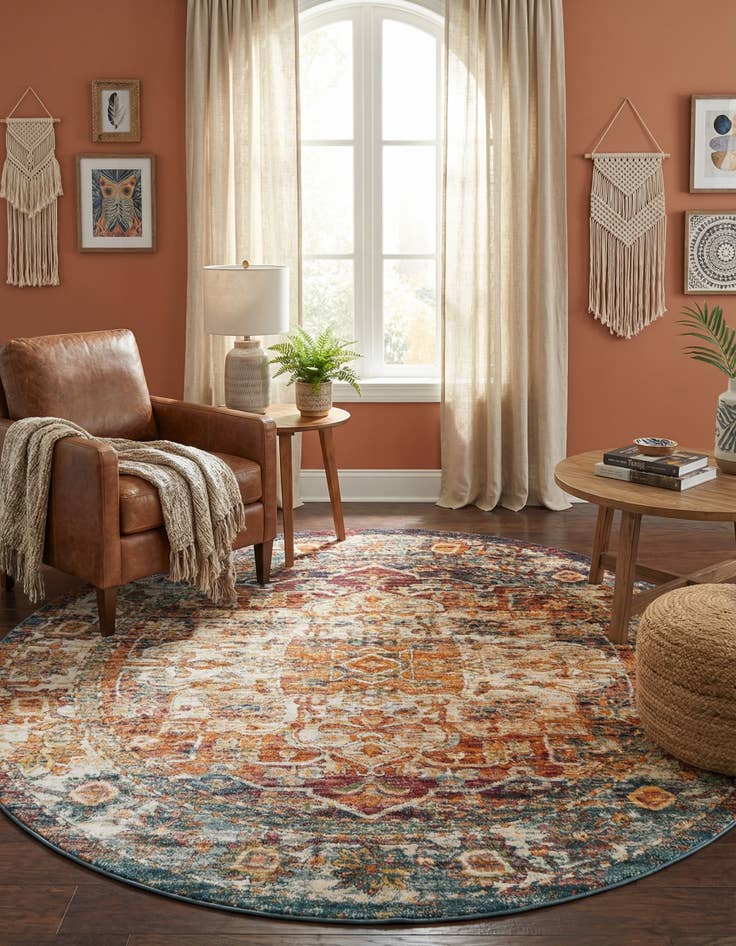 Detail image of 7' 10 x 7' 10 Isabella Round Rug