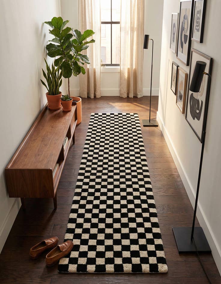 Detail image of  2' x 8' Hand Tufted Wool Runner Rug