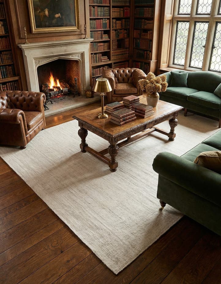 9' x 12' Hand Woven Jill Zarin English Mano...