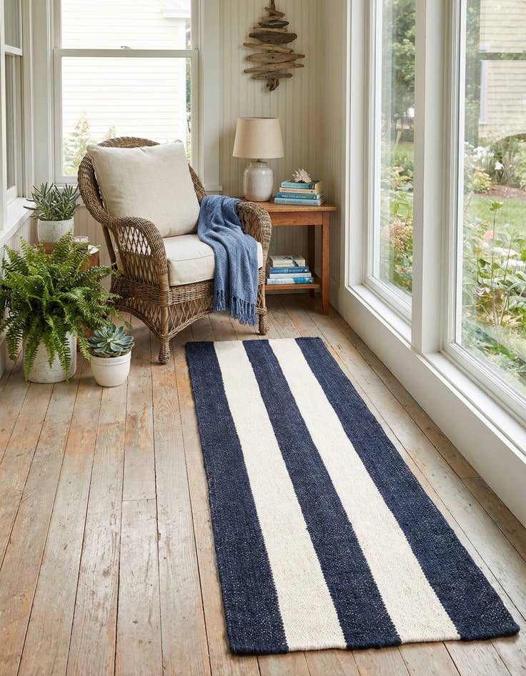 Detail image of 2' x 8' Hand Woven Jill Zarin Hamptons Runner Rug