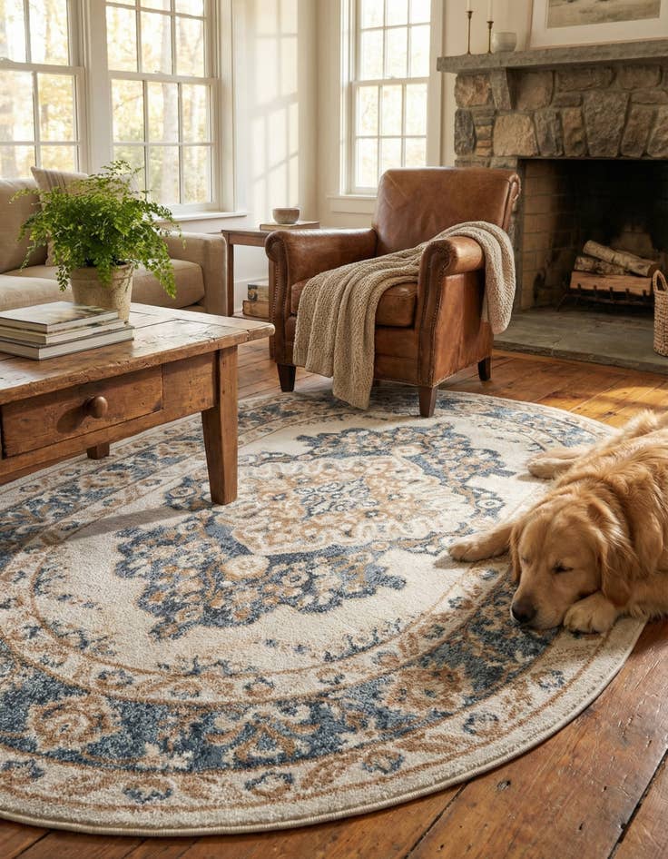 Detail image of 5' x 8' Oxford Oval Rug