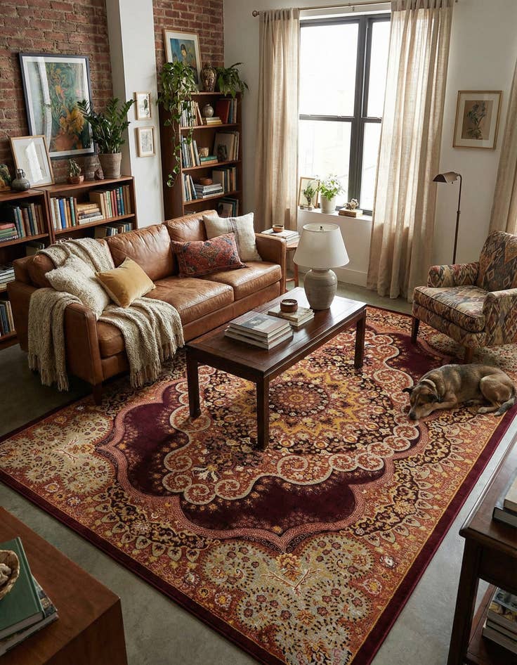 Detail image of 9' x 12' Kamala Washable Rug