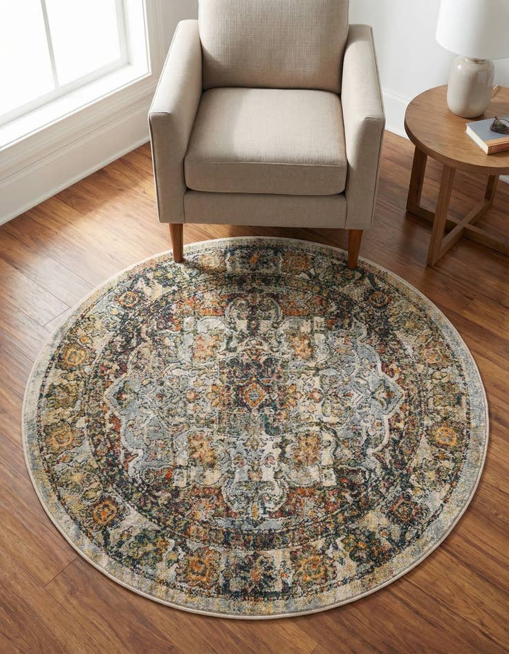 Detail image of 4' x 4' Isabella Round Rug