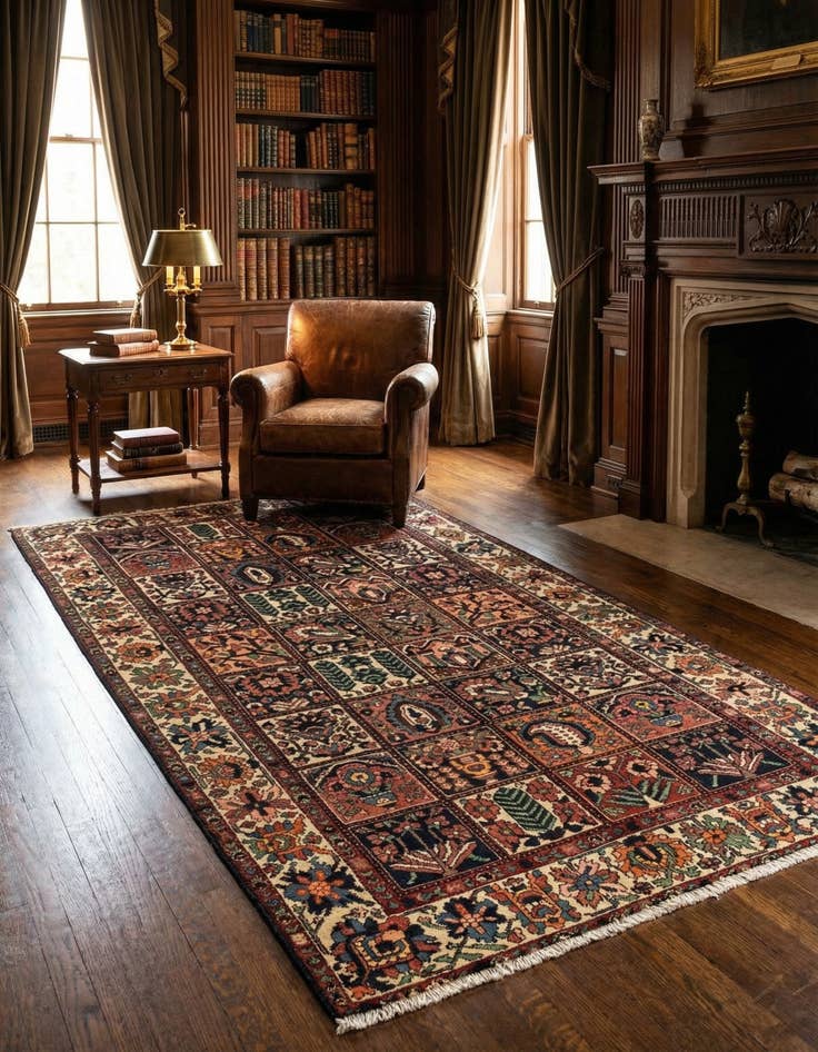 Detail image of 5' 3 x 10' 3 Bachtiar Rug