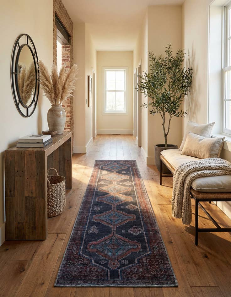 Detail image of 2' 7 x 12' Washable Sisu Runner Rug