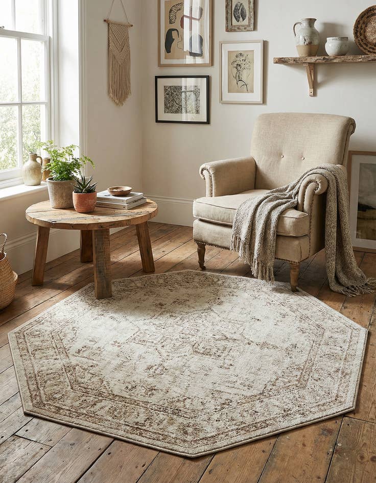 Detail image of 5' 3 x 5' 3 Monte Carlo Octagon Rug